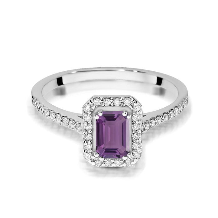 Inel Aur 14K W403 Ametist 0.50ct - Imagine 10