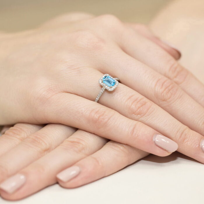 Inel Aur 14K W403 Topaz 0.65ct - Imagine 12