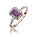Inel Aur 14K W403 Ametist 0.50ct - Imagine 5