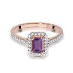 Inel Aur 14K W403 Ametist 0.50ct - Imagine 6