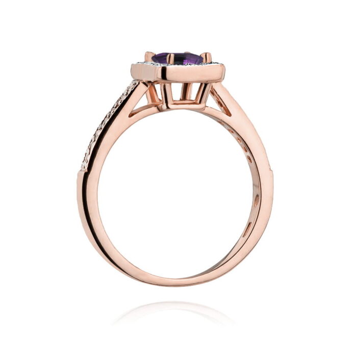 Inel Aur 14K W403 Ametist 0.50ct - Imagine 7