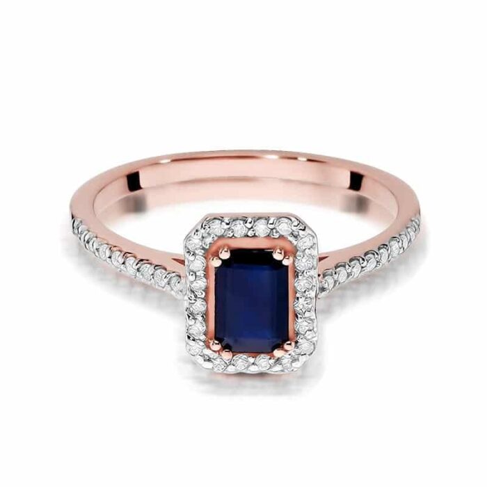Inel Aur 14k cu Safir 0.60 ct - Imagine 9
