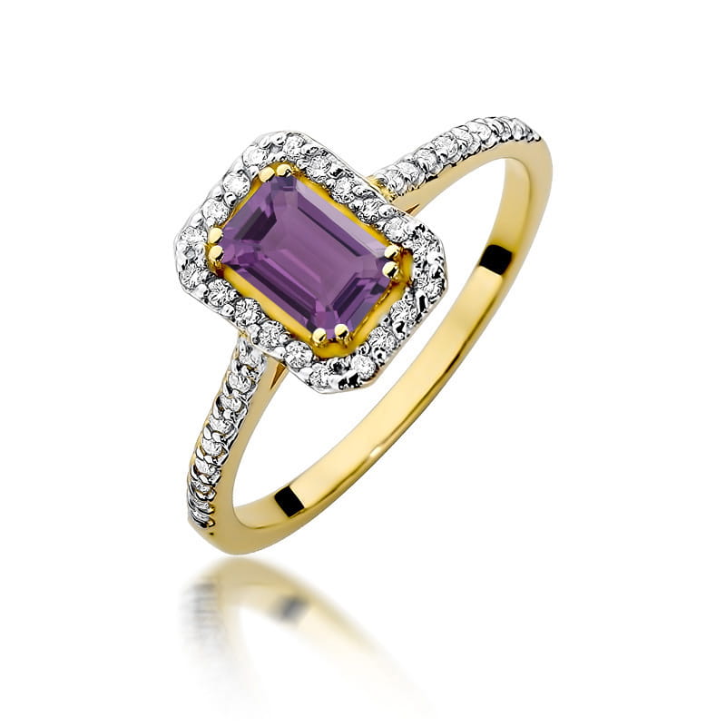 W403-Z-585-A0.50_1.jpg Inel Aur 14K W403 Ametist 0.50ct - Imagine 1