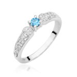 Inel Aur 14K W411 Topaz 0.15ct - Imagine 9