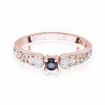 Inel Aur 14k cu Safir 0.15 ct - Imagine 8
