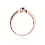 Inel Aur 14k cu Safir 0.15 ct - Imagine 9