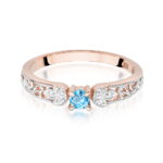 Inel Aur 14K W411 Topaz 0.15ct - Imagine 6