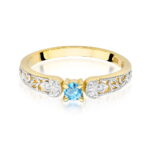Inel Aur 14K W411 Topaz 0.15ct - Imagine 2