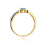 Inel Aur 14K W411 Topaz 0.15ct - Imagine 3