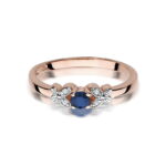 Inel Aur 14k cu Safir 0.15 ct - Imagine 9