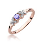 Inel Aur 14K cu Tanzanit 0.15 ct - Imagine 9