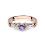 Inel Aur 14K cu Tanzanit 0.15 ct - Imagine 10