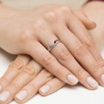 Inel Aur 14k cu Rubin 0.15 ct - Imagine 8