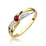 Inel Aur 14k cu Rubin 0.15 ct