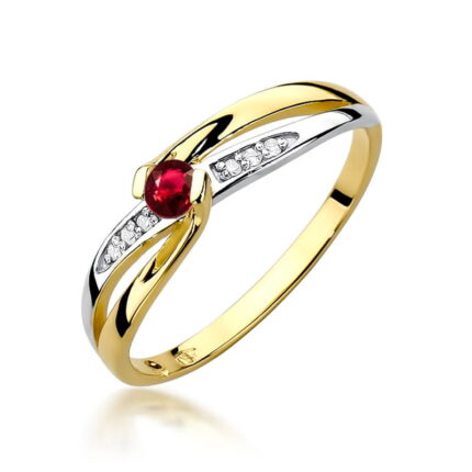 Inel Aur 14k cu Rubin 0.15 ct