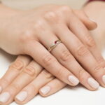 Inel Aur 14k cu Rubin 0.15 ct - Imagine 4