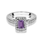 Inel Aur 14K W422 Ametist 0.50ct - Imagine 10