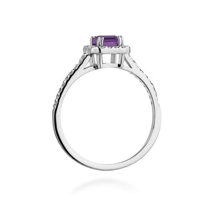 Inel Aur 14K W422 Ametist 0.50ct - Imagine 11