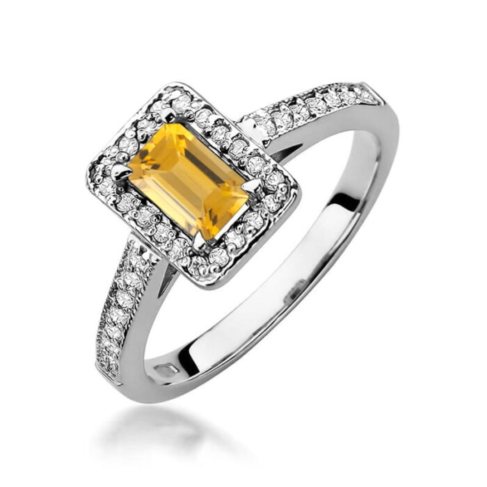 Inel Aur 14K W422 Citrin 0.60ct - Imagine 9