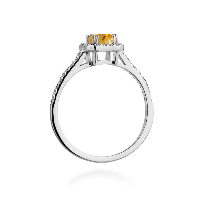 Inel Aur 14K W422 Citrin 0.60ct - Imagine 11