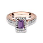 Inel Aur 14K W422 Ametist 0.50ct - Imagine 6