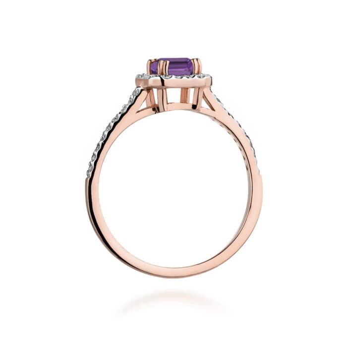 Inel Aur 14K W422 Ametist 0.50ct - Imagine 7