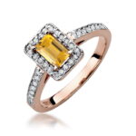 Inel Aur 14K W422 Citrin 0.60ct - Imagine 5