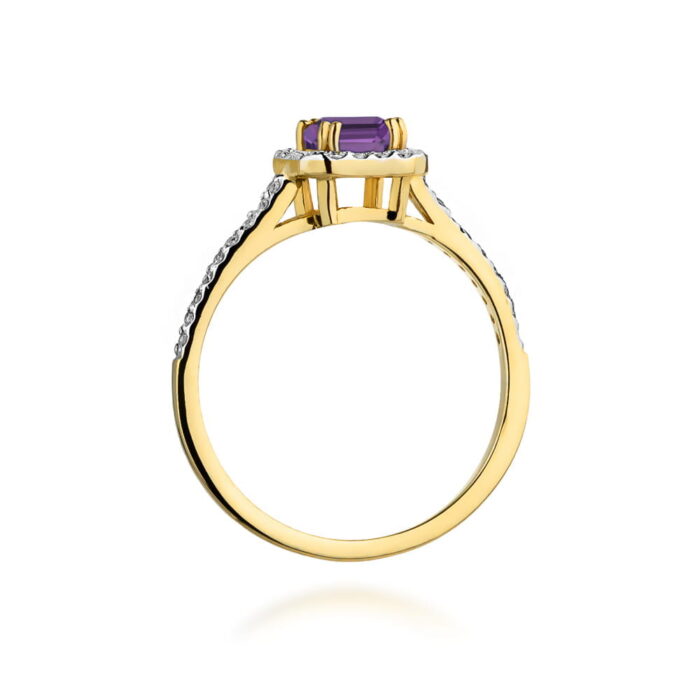 Inel Aur 14K W422 Ametist 0.50ct - Imagine 3