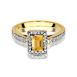 Inel Aur 14K W422 Citrin 0.60ct - Imagine 2