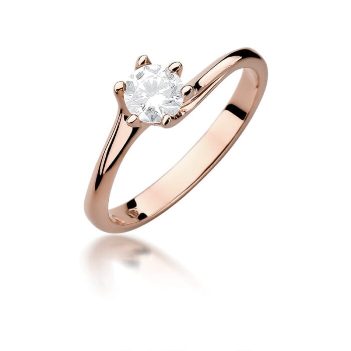 Inel Aur 14k cu Diamant 0.50 ct - Imagine 9