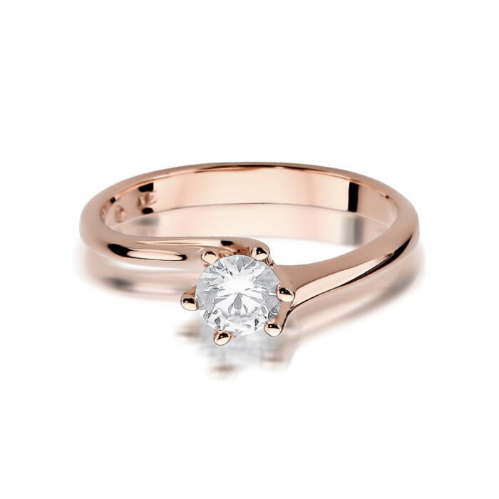 Inel Aur 14k cu Diamant 0.50 ct - Imagine 10