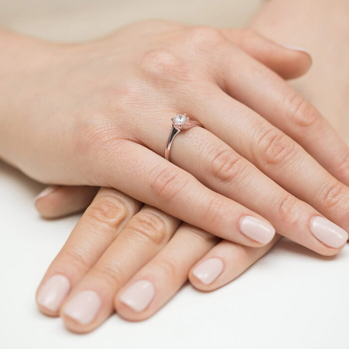 Inel Aur 14k cu Diamant 0.50 ct - Imagine 12