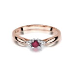 Inel Aur 14k cu Rubin 0.15 ct - Imagine 9