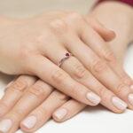 Inel Aur 14k cu Rubin 0.15 ct - Imagine 11