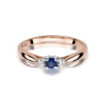 Inel Aur 14k cu Safir 0.15 ct - Imagine 9