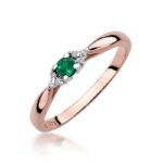 Inel Aur 14K cu Smarald 0.15 ct - Imagine 8
