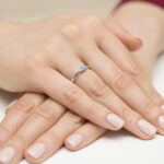 Inel Aur 14K W428 Topaz 0.15ct - Imagine 8