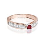 Inel Aur 14k cu Rubin 0.15 ct - Imagine 10