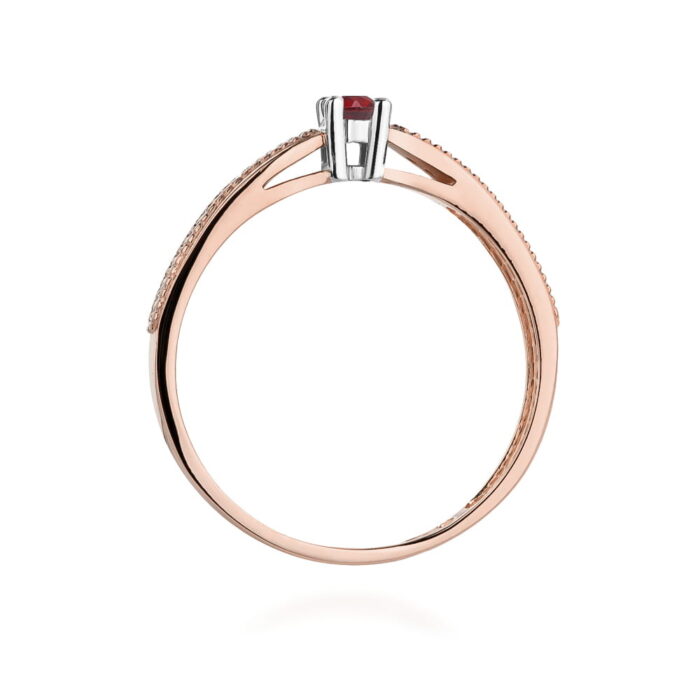 Inel Aur 14k cu Rubin 0.15 ct - Imagine 11
