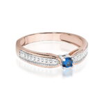 Inel Aur 14k cu Safir 0.15 ct - Imagine 9