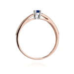 Inel Aur 14k cu Safir 0.15 ct - Imagine 10