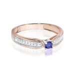 Inel Aur 14K cu Tanzanit 0.15 ct - Imagine 8
