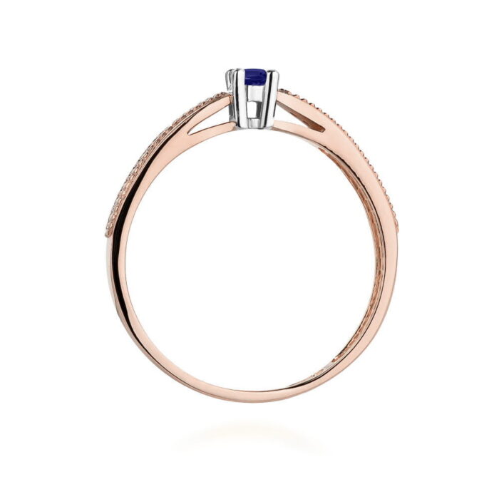 Inel Aur 14K cu Tanzanit 0.15 ct - Imagine 9