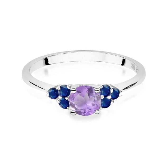 Inel Aur 14K W451 Ametist 0.50ct - Imagine 10
