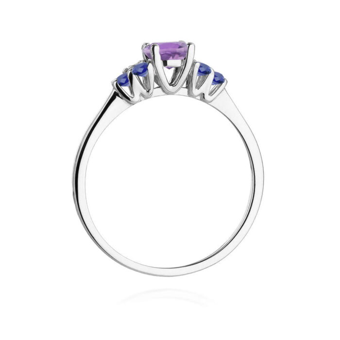 Inel Aur 14K W451 Ametist 0.50ct - Imagine 11