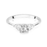 Inel Aur 14K W451 Safir Alb 0.60ct - Imagine 14