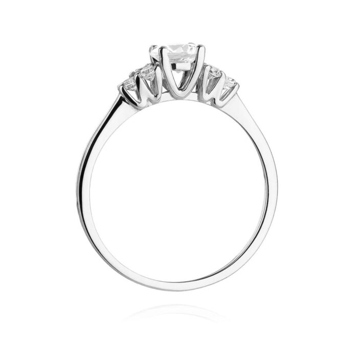 Inel Aur 14K W451 Safir Alb 0.60ct - Imagine 15