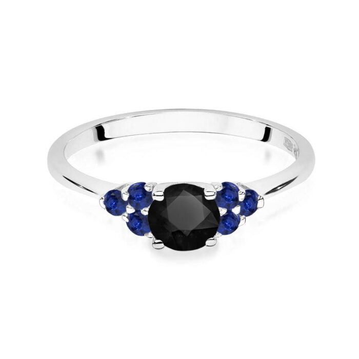 Inel Aur 14K W451 Diamant Negru 0.50ct - Imagine 10