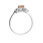 Inel Aur 14K cu Morganit 0.40 ct si Diamante 0.18 ct - Imagine 3