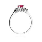 Inel Aur 14K W451 Rodolit 0.60ct - Imagine 11